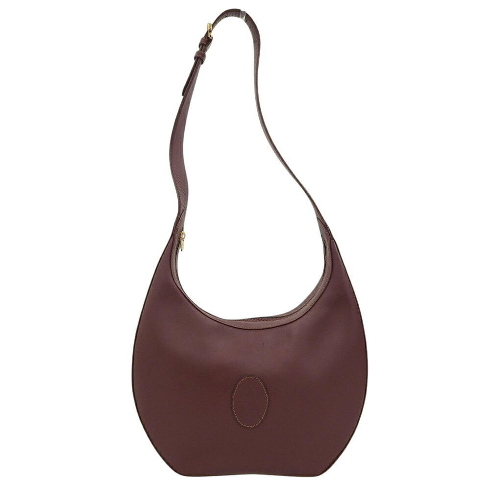 Cartier Must Line Hobo Bag, Leather, Bordeaux